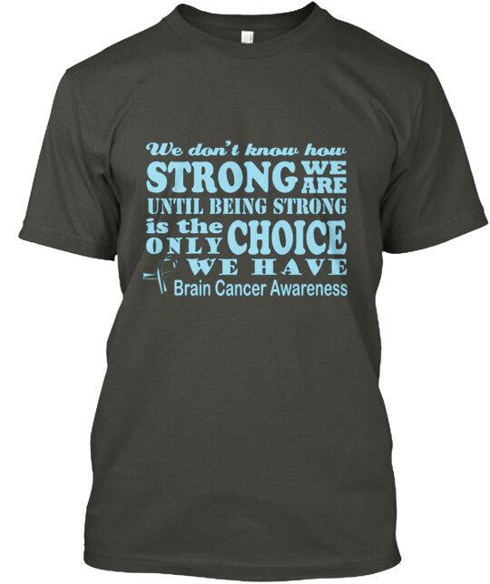Support Brain Cancer Awareness T-Shirt Made in the USA Size S to 5XL 4XL