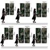 Set Of 2 Camouflage Pattern Printed Curtains Pole Bag Christmas Decorations Daily Home Room Made Polyester