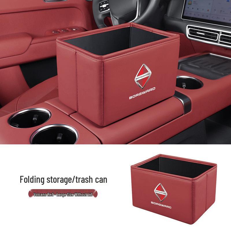 Borgward BX Series Car Storage and Folding Trash Can Box