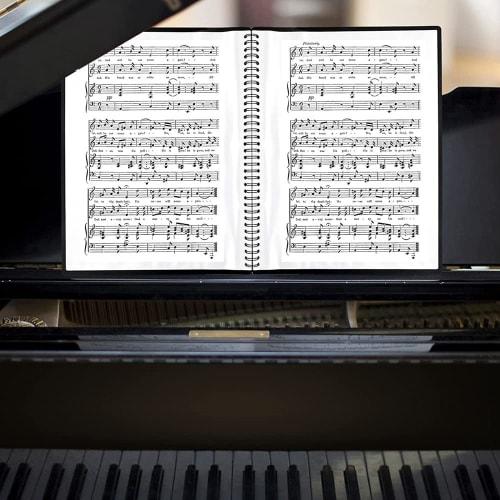 A4 Size/320*240mm Sheet Music File, 20 Pockets, 40 Pages, Ring-type Design, Direct Writing Design