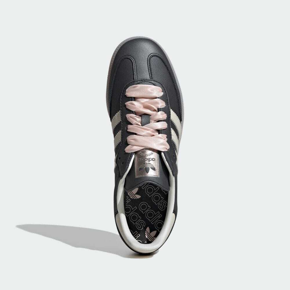 IH8047 Adidas Originals Samba OG Ribbon Laces Black Pink (Women's)