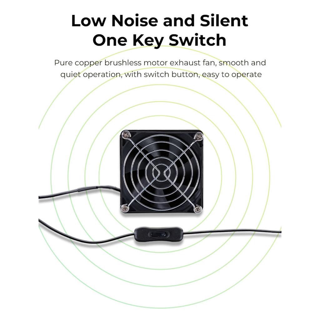 Creality Fume Extraction Kit with 4000 RPM High Efficiency Ventilation Fan And 2000mm Exhaust Hose Length Suitable for