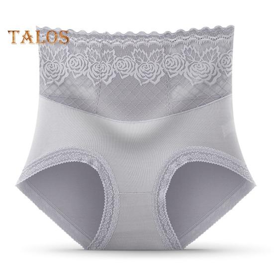 Dámské kalhotky Bezešvé Vysoký pas Kontrola bříška Strečové kalhotky Dobrá prodyšnost Krajka Jednobarevné Slim Fit Ležérní sportovní spodky