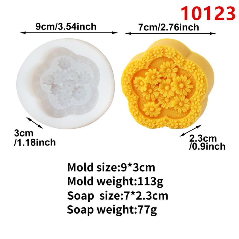 3D Sunflower Small Daisy Silicone Soap Mold DIY Flower Butterfly Gypsum Aromatherapy Home Decor Clay Resin Art Crafts