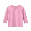 Children's 3/4 Sleeve Tops Casual  Print T Shirt Round Neck Pullover Blouse