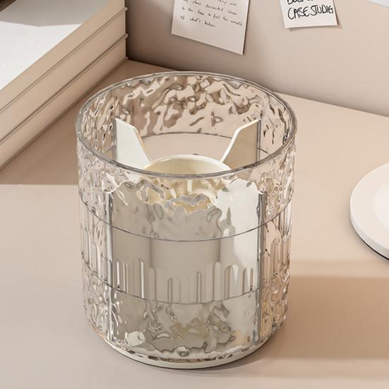 Pen Holder Removable 360-Degree Rotary Design Large Capacity Makeup Brush Container Spinning Pen Stand