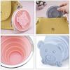 320ML Silicone Collapsible Travelling Cups Reusable & Portable Drinking Cup with Lids for Outdoor Hiking/Camping
