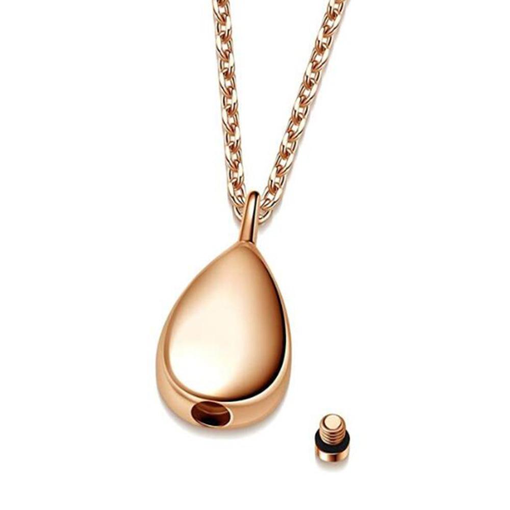 Waterproof Memorial Pendant Stainless Steel Ashes Holder Necklace Keepsake Jewelry  for Ashes