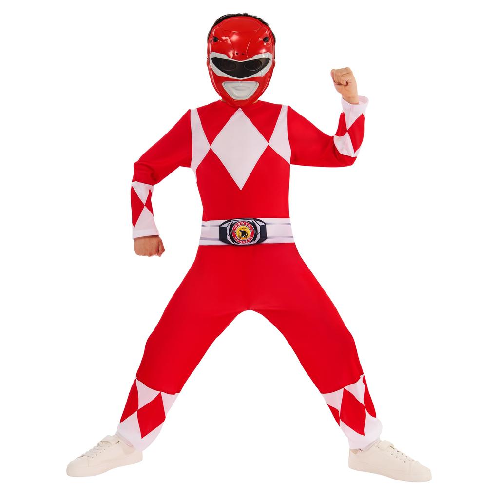 Mighty Morphin Power Rangers Childrens/Kids Red Power Ranger Costume