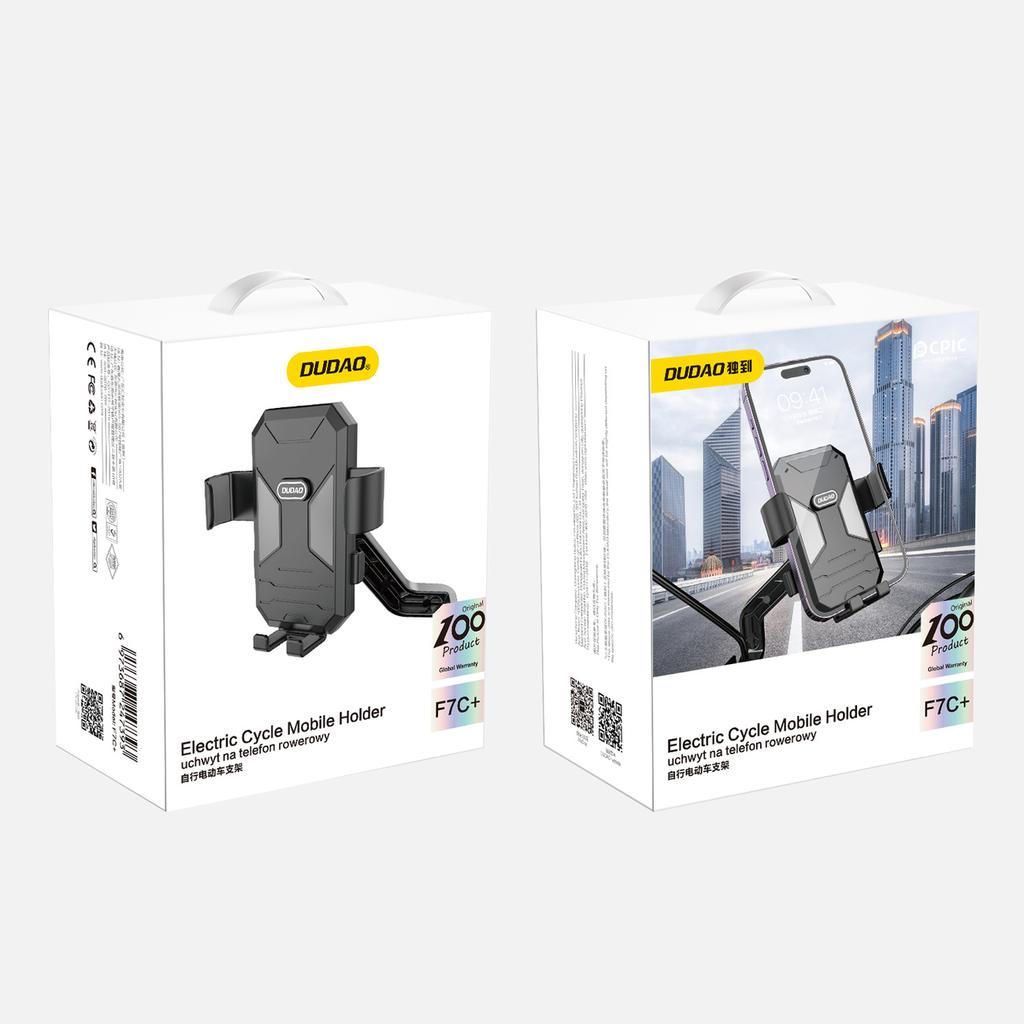 Dudao F7C+ Universal Bike/Motorcycle Phone Mount - Black