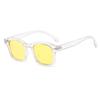 Classic Retro Rice Nail Sunglasses Retro Square Frame Trendy Glasses Transparent Frame Sunscreen Sunglasses