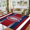 Montreal Canadiens Design Crystal Velvet Rug Soft Decorative Mat for Bedroom Entrance