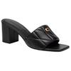 Slide Slippers 6.5cm Women's Black CAS87-BLK