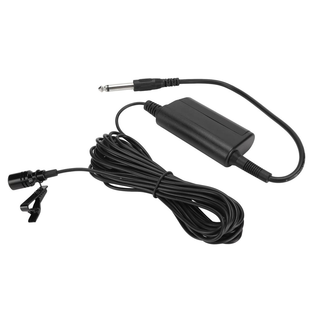Lavalier Microphone Professional Omnidirectional Clip On Wired Microphone for Guitar Speech Drum
