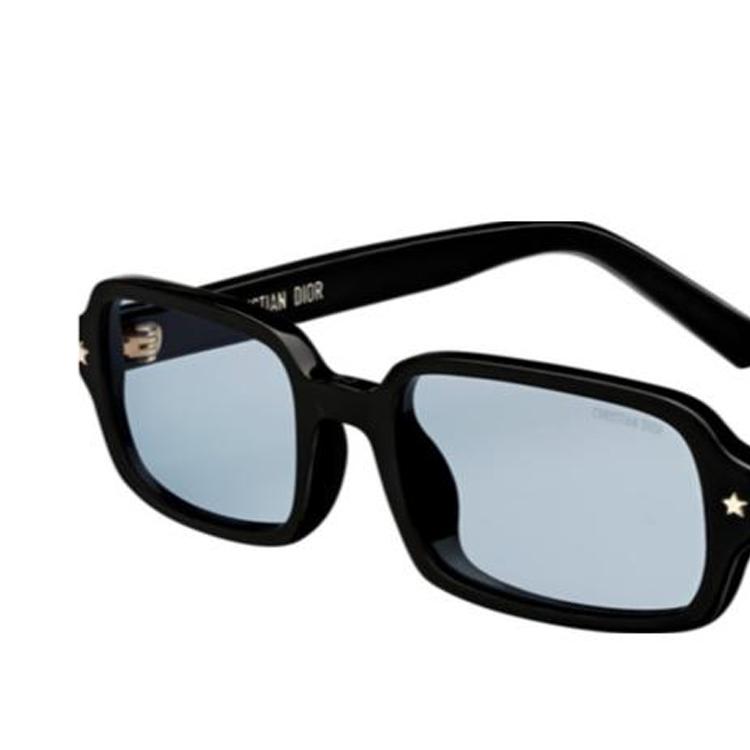 Dior Logo Rectangular Sunglasses Women sunglasses Black DPFCS3IXR