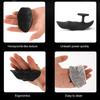 1 Pair Anti-Slip Silicone Workout Grips Men Women Hand Palm Protection Weight Lifting Dumbbell Deadlift Pull-Up Grippers Gym Training Exercise Gloves