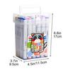 Alcohol Markers Brush Tip No Bleeding Water-based Coloring Markers Drawing Pens Art Markers Coloring Markers for Adult Coloring Books, Dual Point