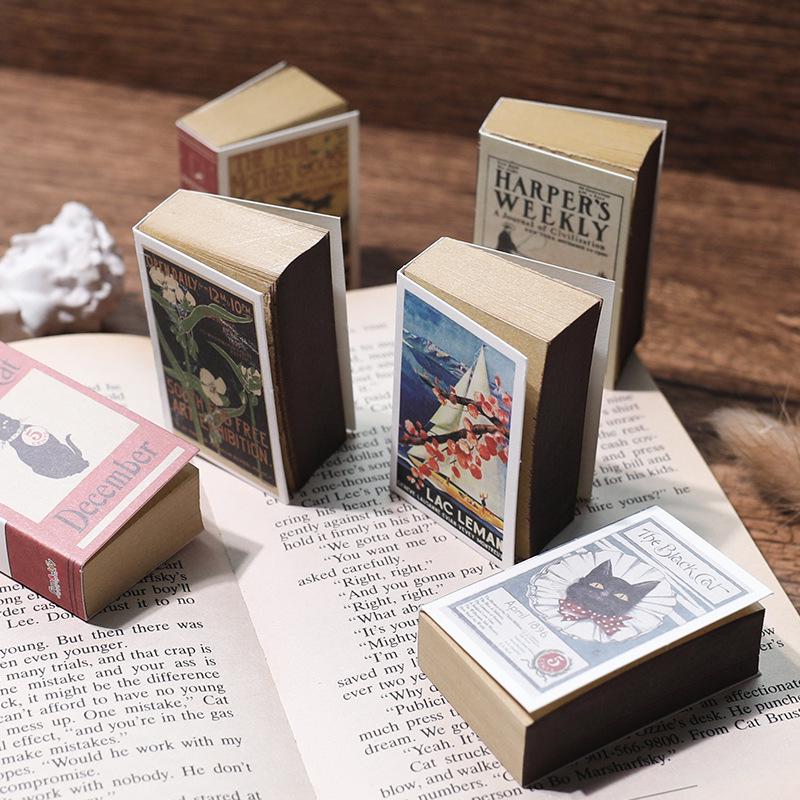 Retro Kraft Tearable Sticky Notes - Portable Mini Notebook