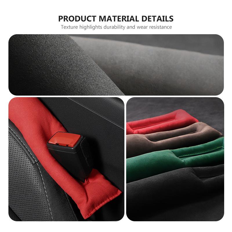 LQFH2 Suede Car Seat Gap Leak Proof Strip Gap Filler Interior Accessories For KIA Cerato Soul Venga Forte Spectra Sedona Niro Cadenza