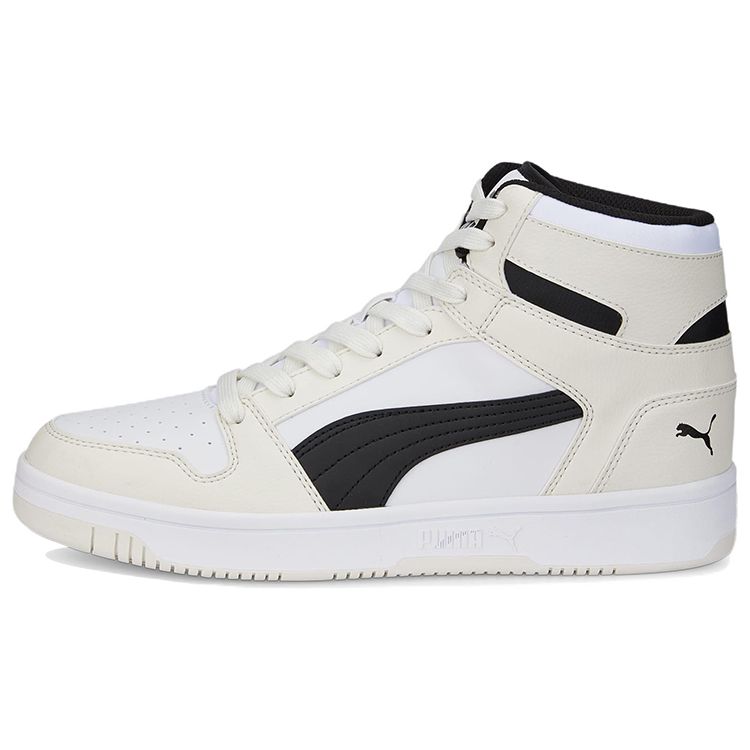 

Puma Rebound Layup Leather Mid-Top Retro Basketball Shoes Unisex sneaker Black White 369573-30 43