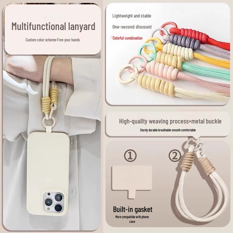 Newcomer Exclusive: Mobile Phone Anti-Lost Wrist Strap & Short Woven Case Lanyard