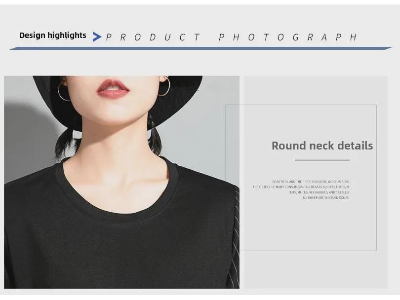 Women's European and American Summer Striped Short-Sleeve Cotton T-Shirts - Loose, Versatile, and Slim Fit.