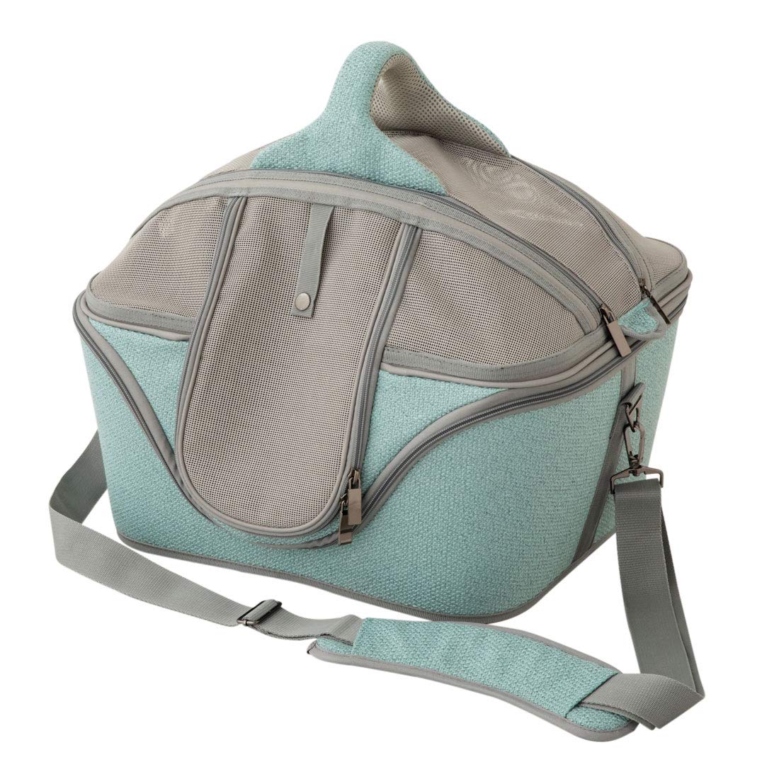 

EMOOR Multi-Purpose Pet Carrier Bag, Mint Green, 2-Way, Foldable, with Anti-Jumping Leash, for Dogs and Cats