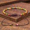 Bohemian Style Natural Stone Bracelet-multicolor Gemstone Beads and Elastic Streaming Jewelry, All-season Color Beaded Design