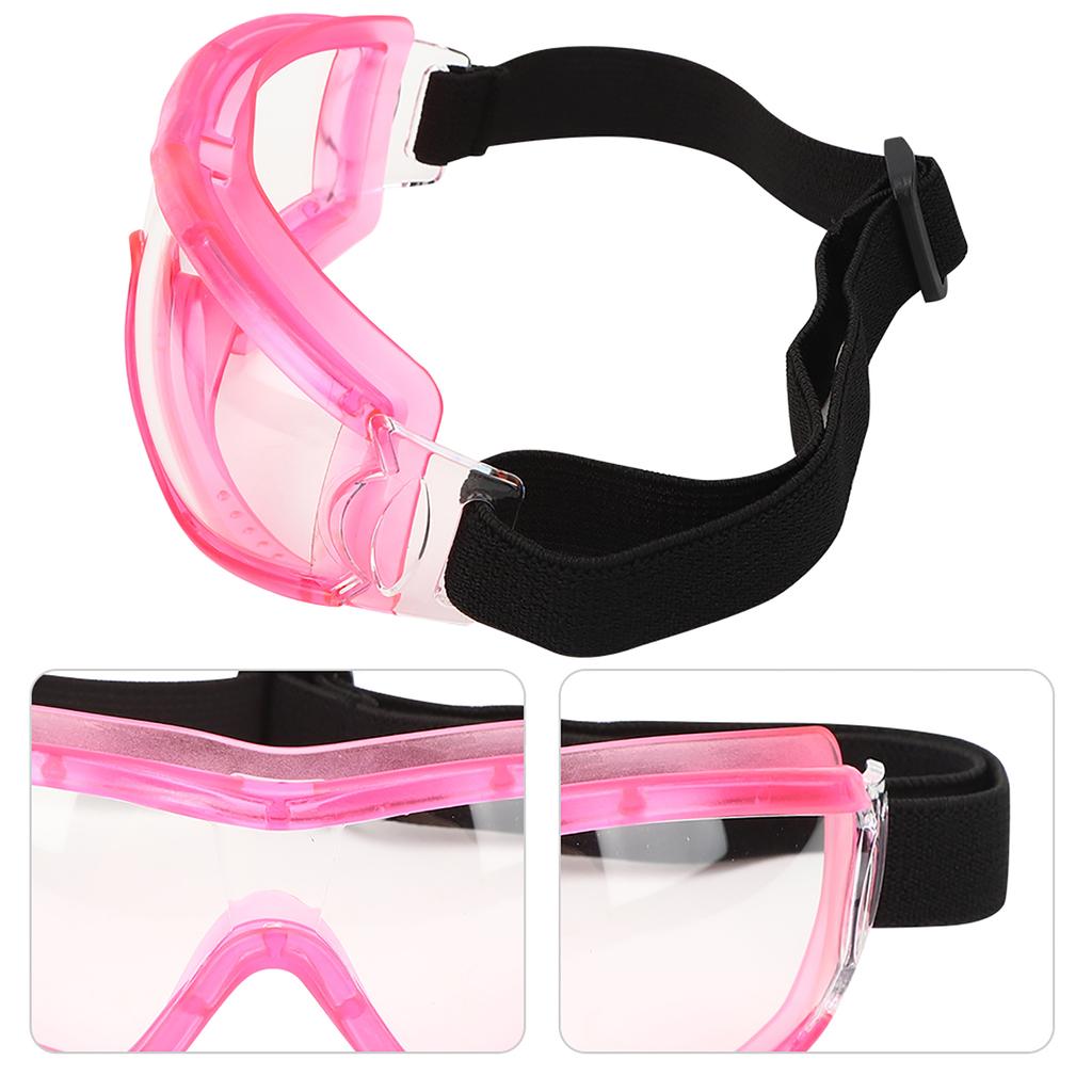Children Safety Goggles AntiSpittle Kid Antifog Transparent Outdoor Protective Glasses(rose )