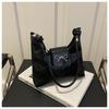 Texture Solid Color Large Capacity 2025 New Bow Summer Casual Fashion Single Shoulder Underarm Crossbody Women's Big Bag