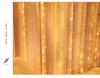 3x3m Copper Wire String Curtain Lights, USB Powered, 8-Function Remote, Waterproof, Multi-Color, for Weddings & Christmas Decoration.