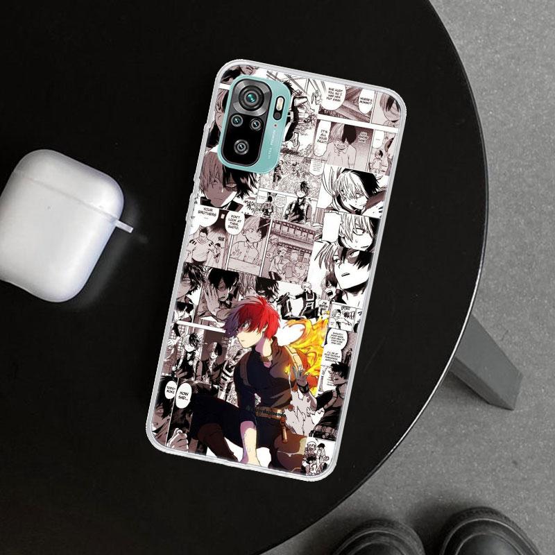 MHA Todoroki Shoto Phone Case Cover for Xiaomi Redmi Note 15 14 13 12 11 Pro Plus 14S 12S 11S 11T 11E 10S 10 Customized Fundas R