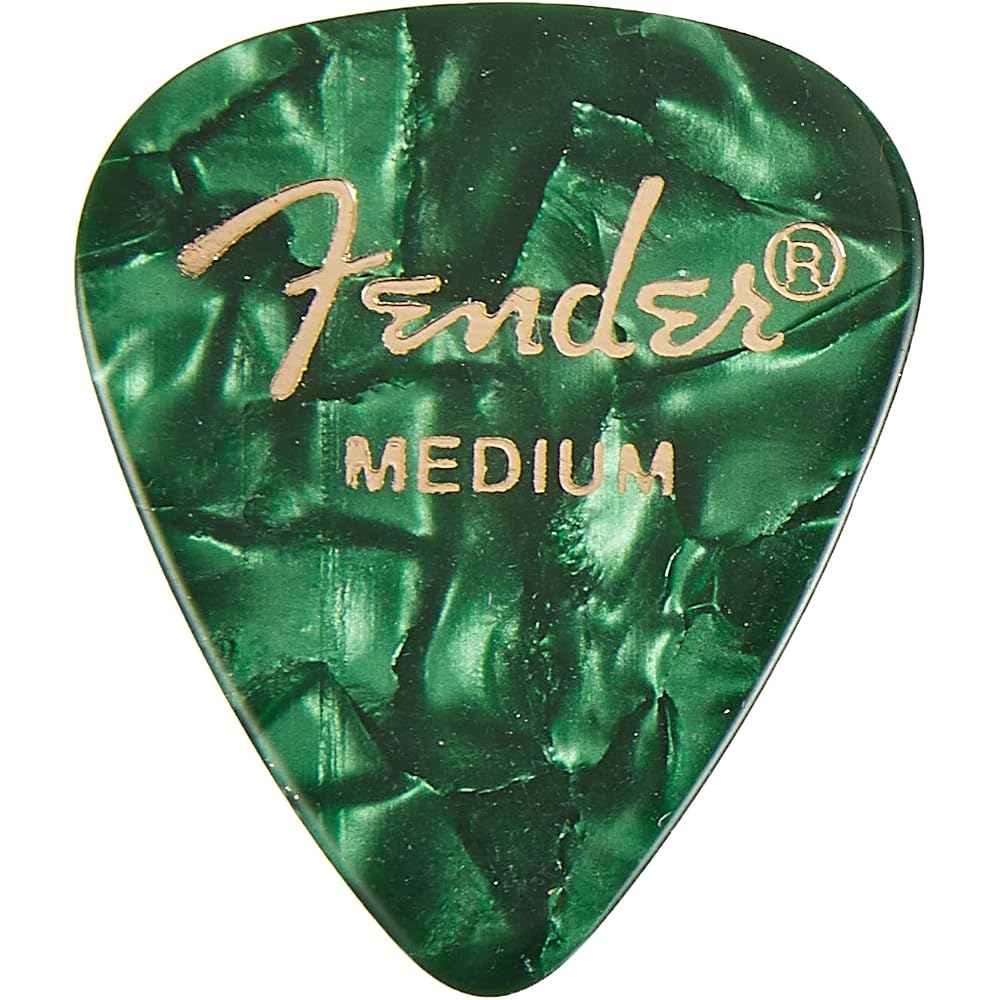 Fender Picks 351 SHAPE PREMIUM PICKS -144 COUNT, MEDIUM GREEN MOTO