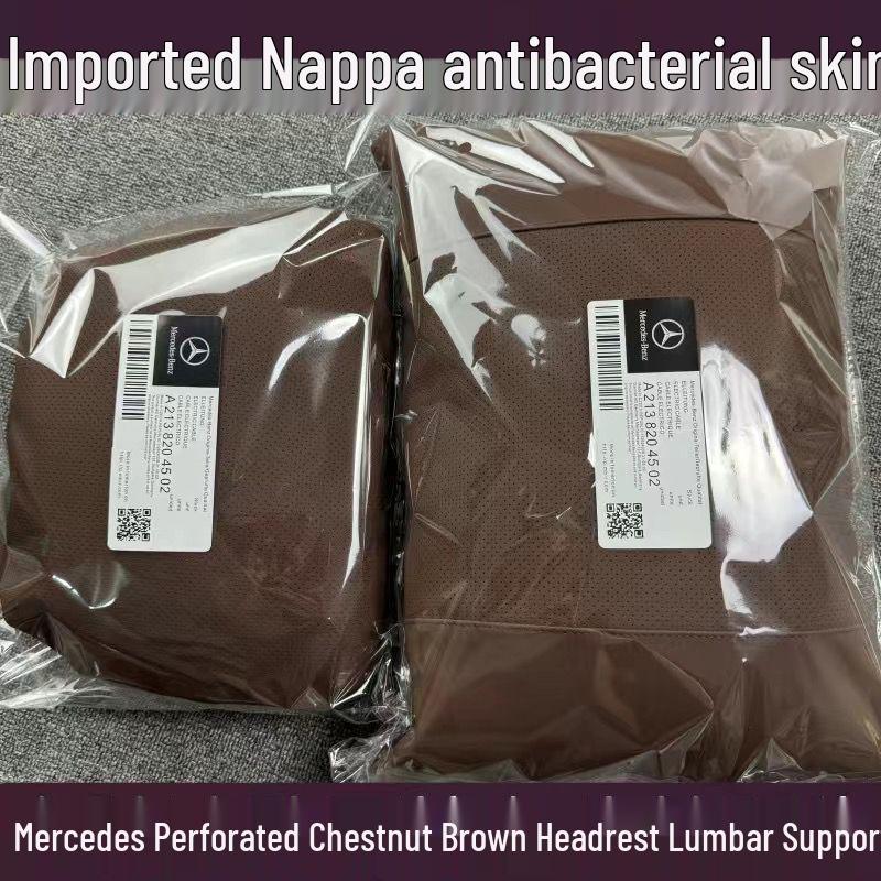 Mercedes Compatible Lumbar & Neck Support Car Headrest Pillow for E-Class, GLC, GLE, GLS