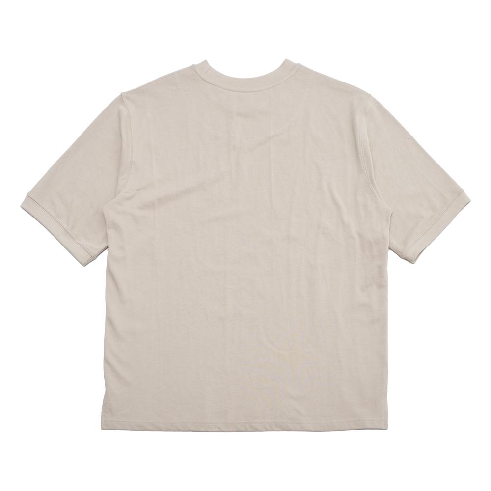 Moseu Pk Side Vent Round Tee_Beige