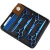 6.0/7 Inch, Color 4 Packs, Pet Beauty Scissors, Straight Scissors, Set Steel Comb Cross-Border