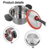 For Slow Cooking Effortless Cleanup 3.5L Pressure Cooker Kitchen Cooking Cooking Pot For Camping Easy Food Release