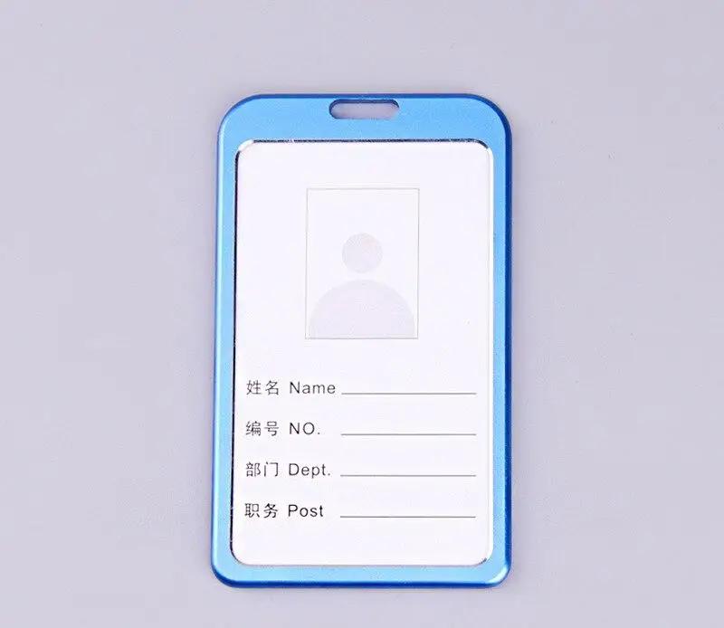 Aluminium Alloy Employee Name ID Card Cover Metal Work Identity Badge ID Business Case Credit Card Holder Wallet Case
