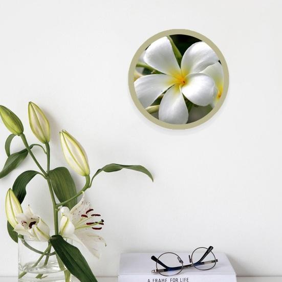 6inch Photo Frame Smooth Surface Fine Workmanship Round Wall Mounted Picture Storage Holder Home Supply