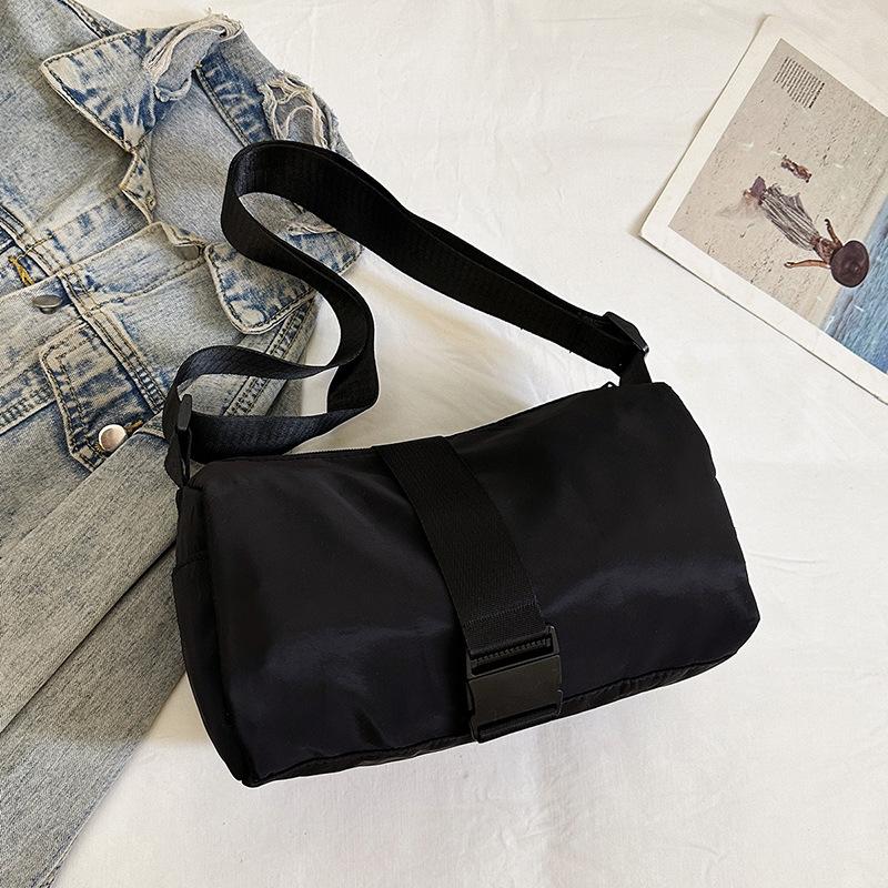 Oxford cloth messenger bag fashion high-end fitness bag women's small horizontal casual solid color shoulder toast bag