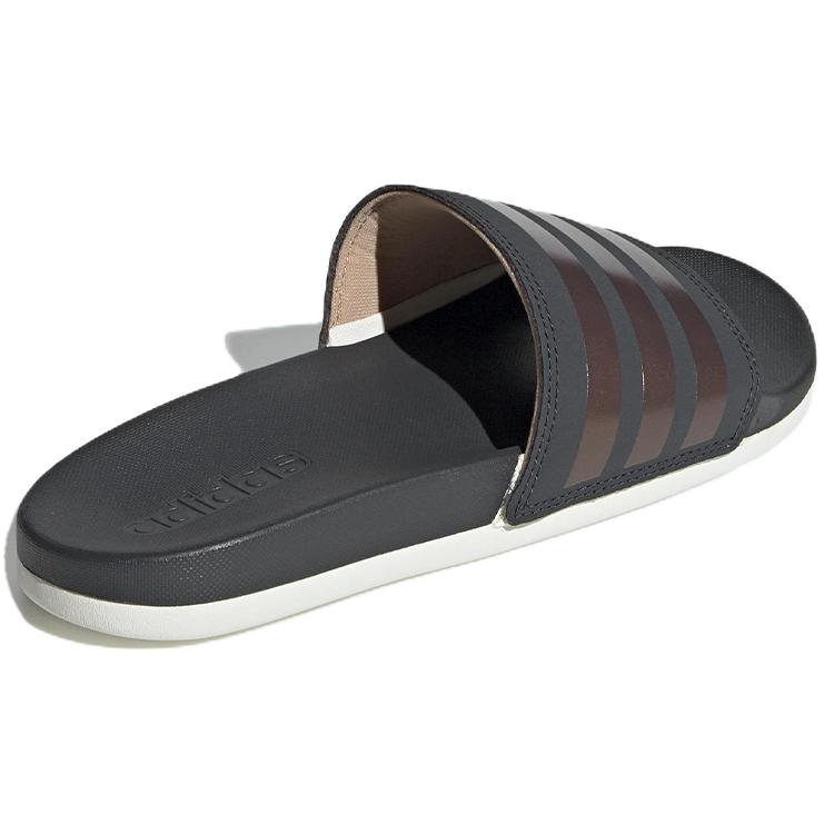 New Adilette Women's Adidas Comfort Slides 'Stripes Shimmer Copper Metallic' Women's F97200