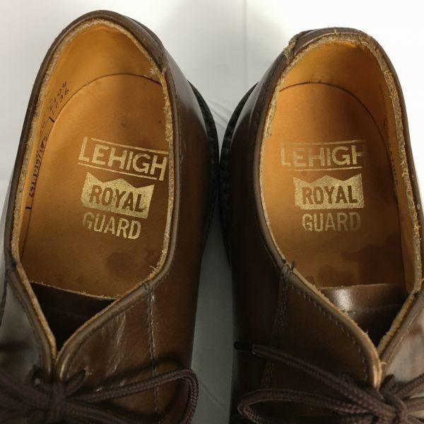 Vzácné 70. léta Vintage LEHIGH ANSI Z41.1-1971 75 Ocelová špička Hladká špička Bezpečnostní boty Hnědé velikost 7.5D 25.0-25.5(POUŽITÝ)