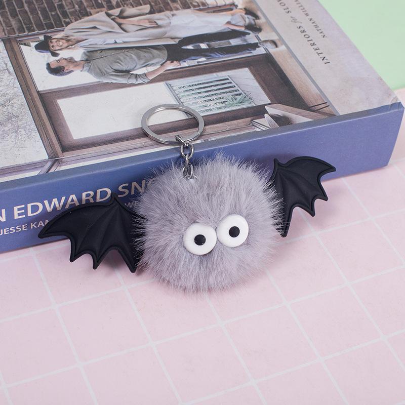 Bat Elf Fur Ball Cute Keychain Silicone Wings Bat Car Bag Plush Pendant