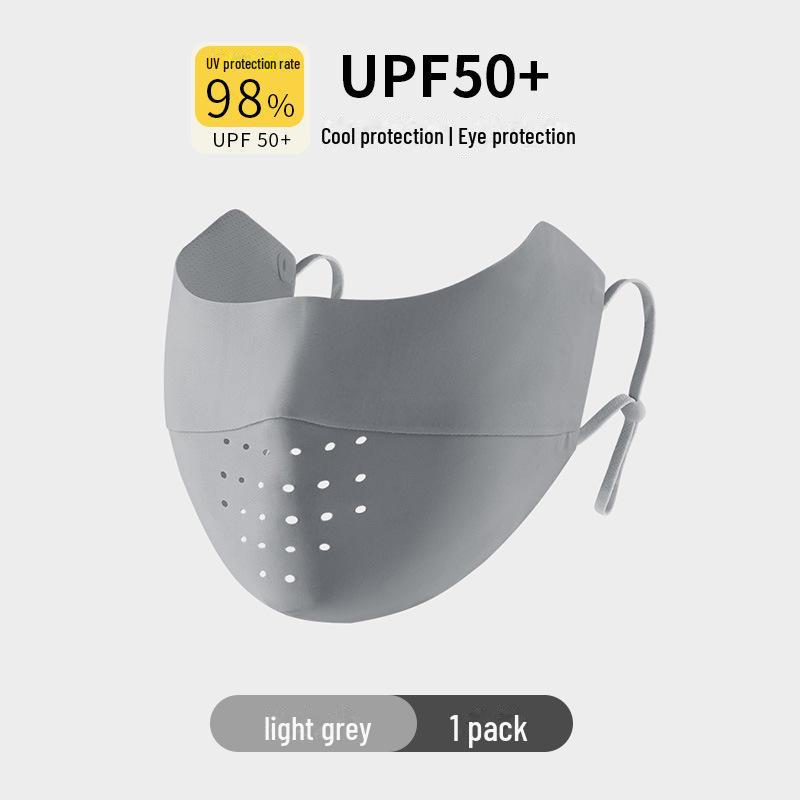 Maschera Solare da Donna in Seta Ghiaccio con Protezione UV per il Viso Completo e Copertura del Collo