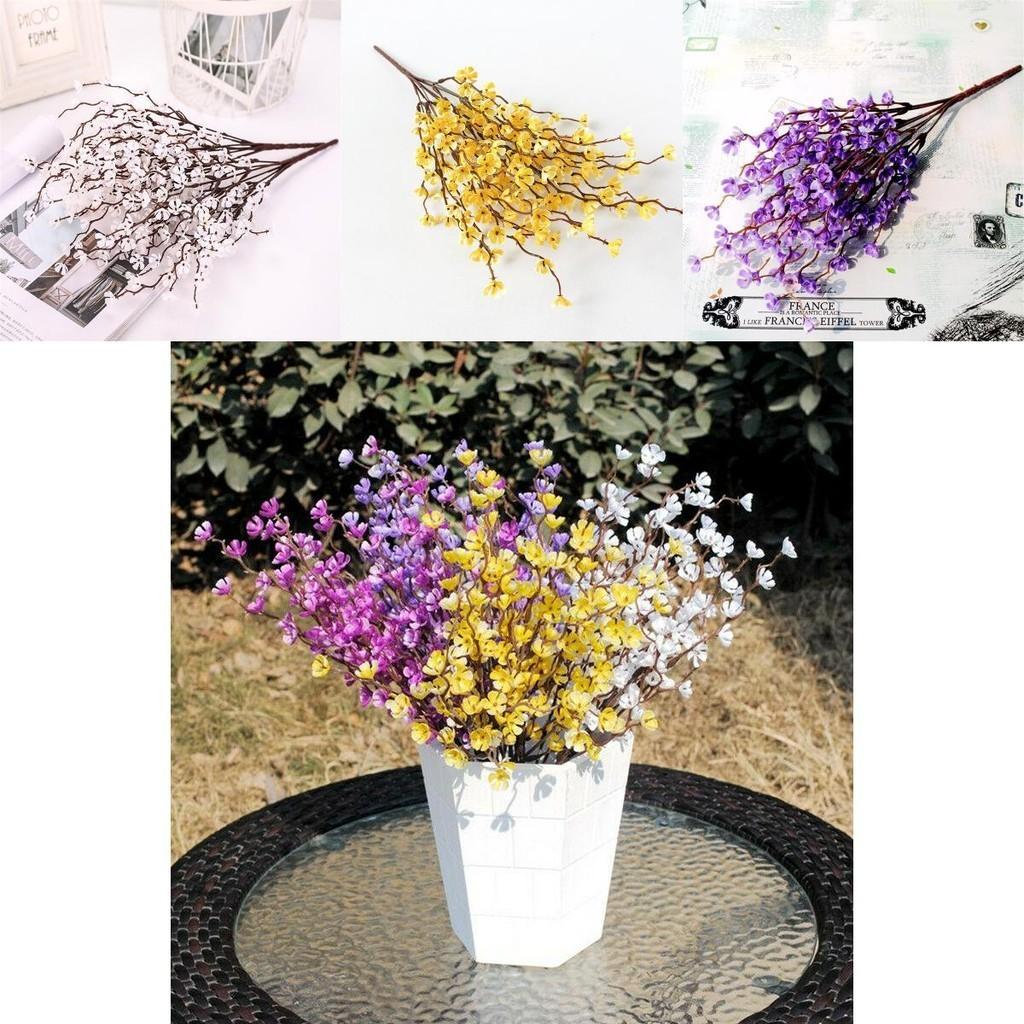 High-quality Fake Plum Blossom Bouquet For Stunning Wedding Party Decorations