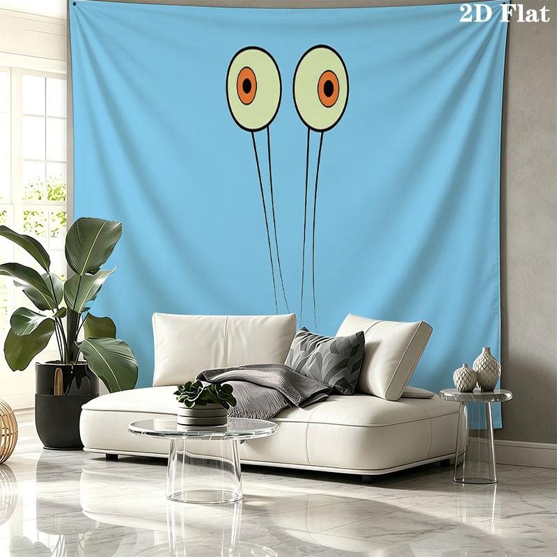 SpongeBob SquarePants Wall Tapestry, Aesthetic Printed Fabric Blanket, Suitable for Bedroom, Living Room, and Home Decor.