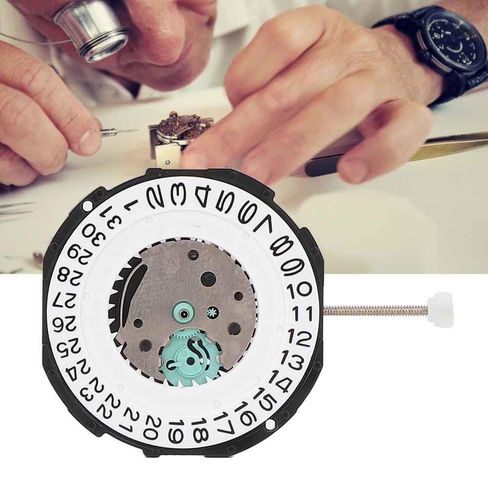 SL28 Three Hands Quartz Movement Date Watch Wristwatch Repair Accessory (Single Calendar)