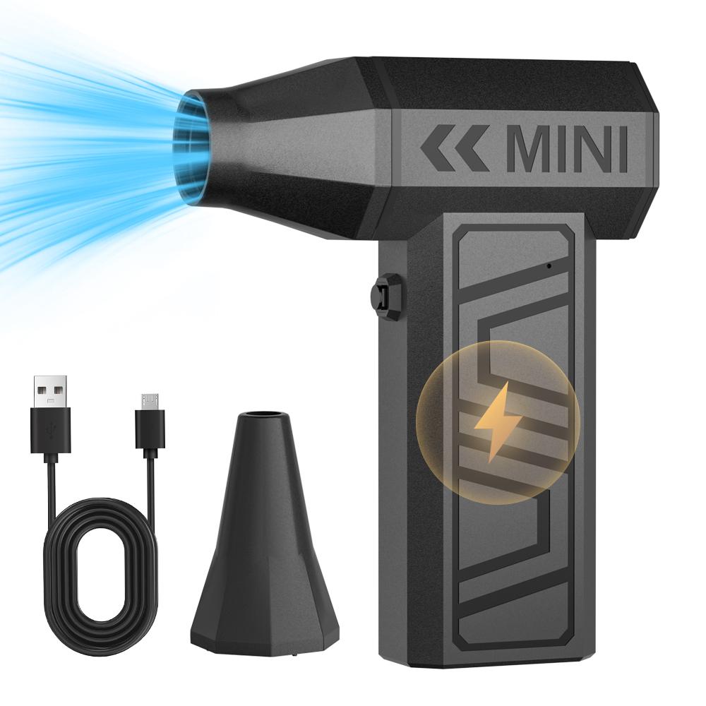 Type-C Charging Cleaning Blower Tool 4 Gears Adjustable Portable Car Blowing Snow Turbo Jet Fan Electric Air Duster 130000RPM