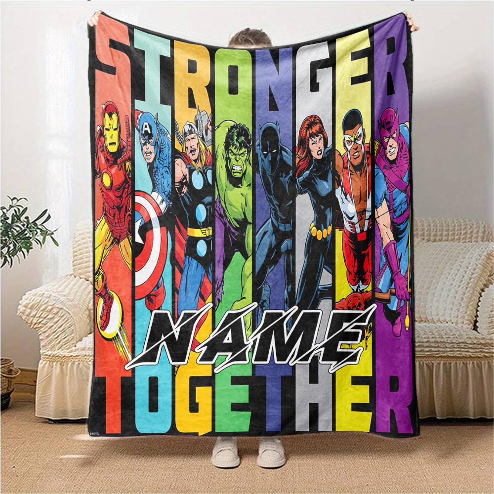 Custom Name "Spider-Man: City Hero" Blanket for Couch & Bed, Plush Cozy Fuzzy Blanket Super Soft & Warm Blankets for Fall and Winter. 0908170