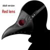 Halloween Steampunk Plague Doctor Black Masquerade Mask for Women